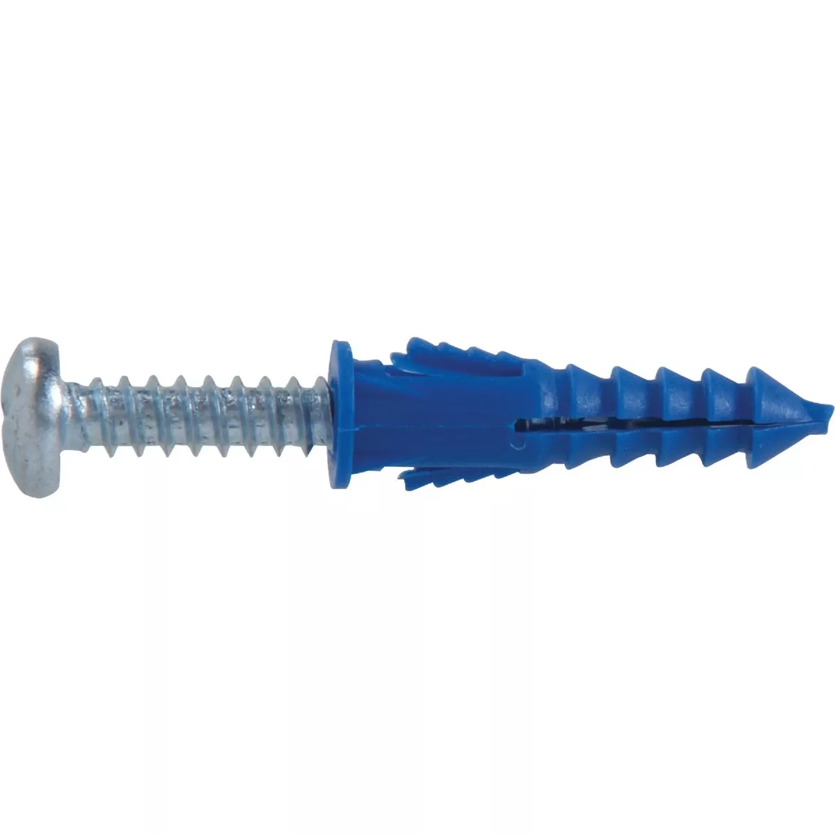 0.164 In. D X 1-1/4 In. L Plastic Pan Head Ribbed Anchor 6 Pc