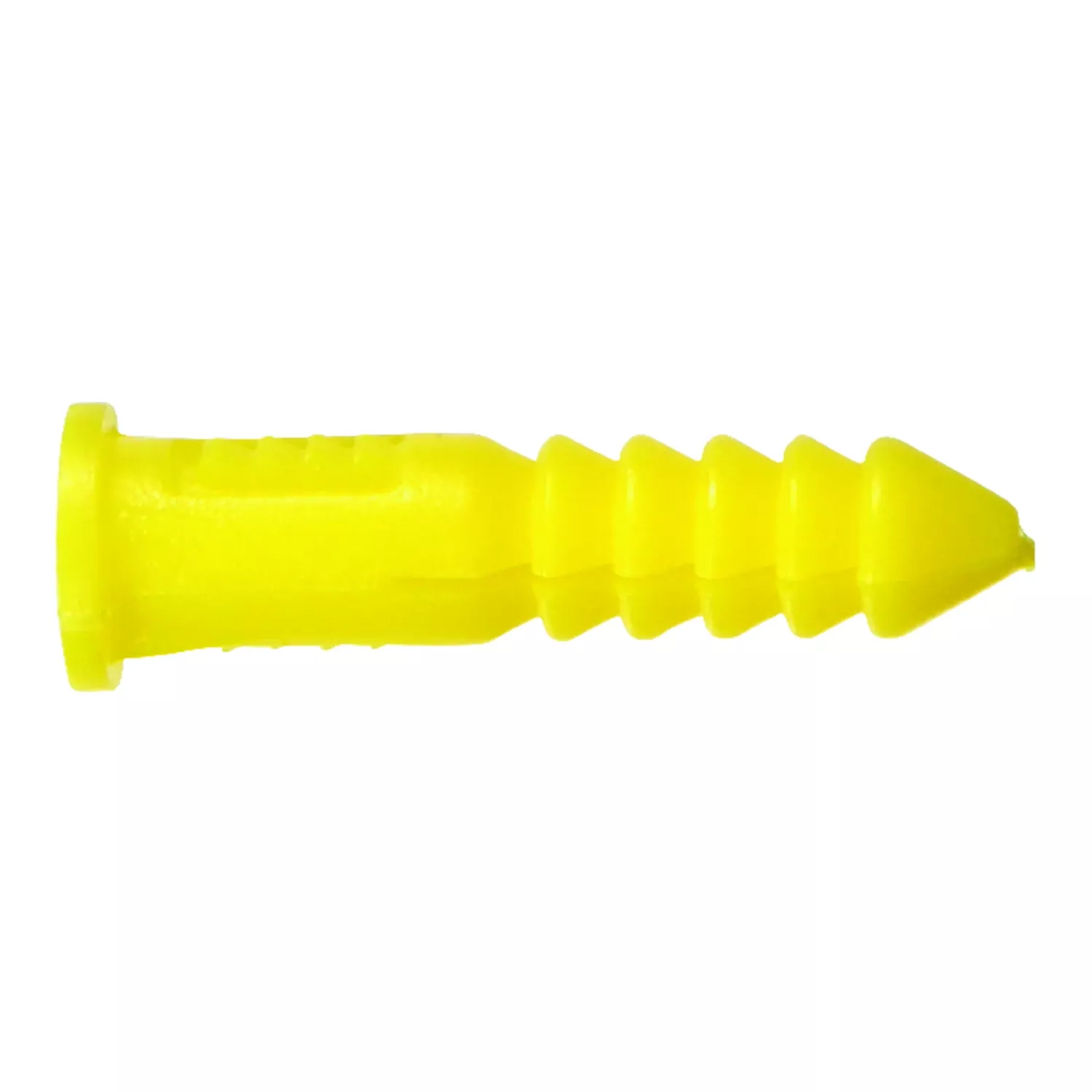 0.164 In. D X 7/8 In. L Plastic Round Head Ribbed Anchor 100 Pk