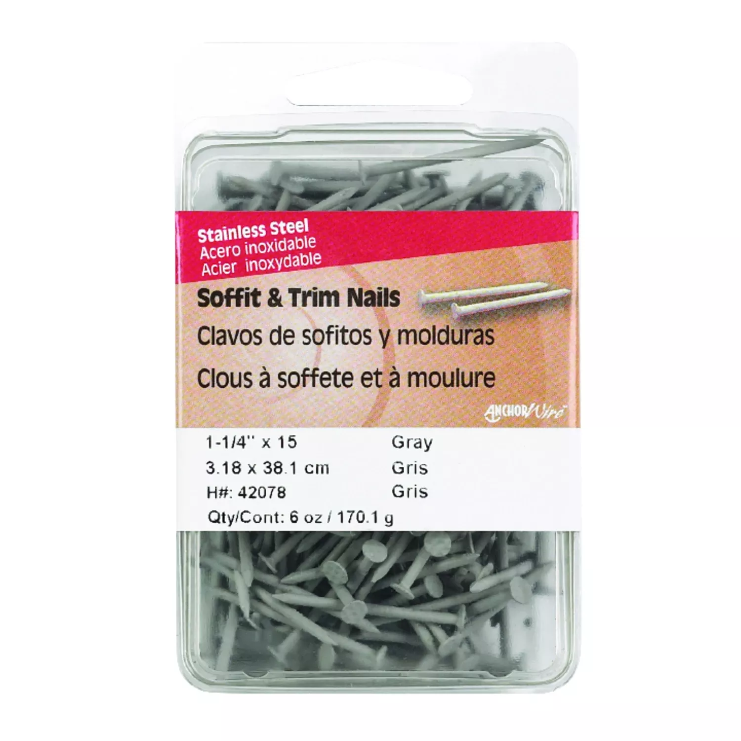 1-1/4 In. Hanger Stainless Steel Nail Flat Head