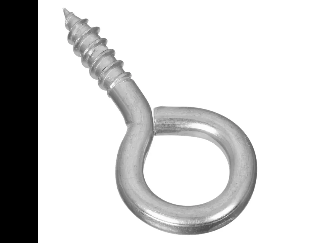 1-15/16 In. L Zinc-plated Steel Screw Eye 50 Lb. Cap. 4 Pk