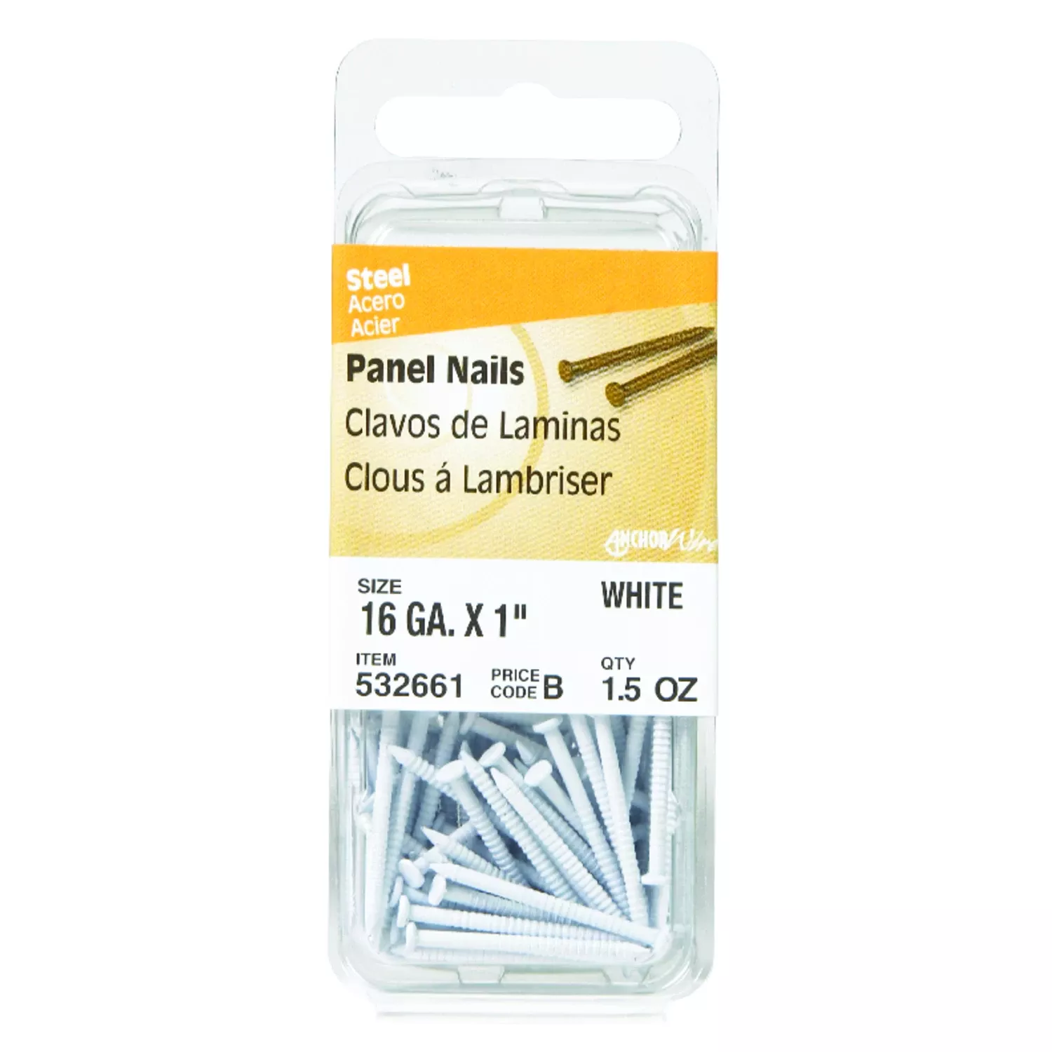1 In. Panel Steel Nail Large Head
