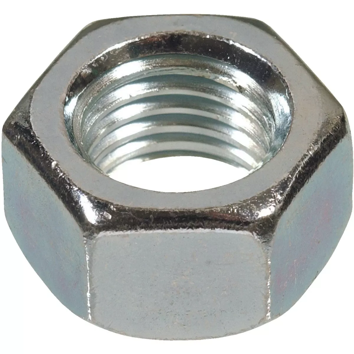 1 In. Zinc-plated Steel Uss Hex Nut 10 Pk