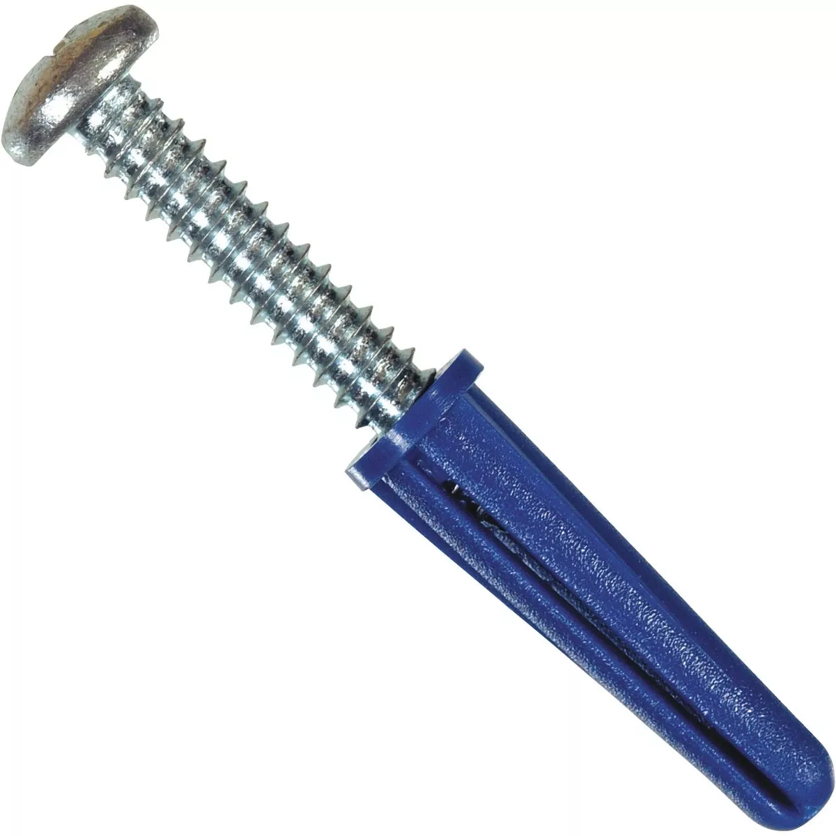 .164 In. D X 7/8 In. L Plastic Pan Head Conical Anchor 6 Pc