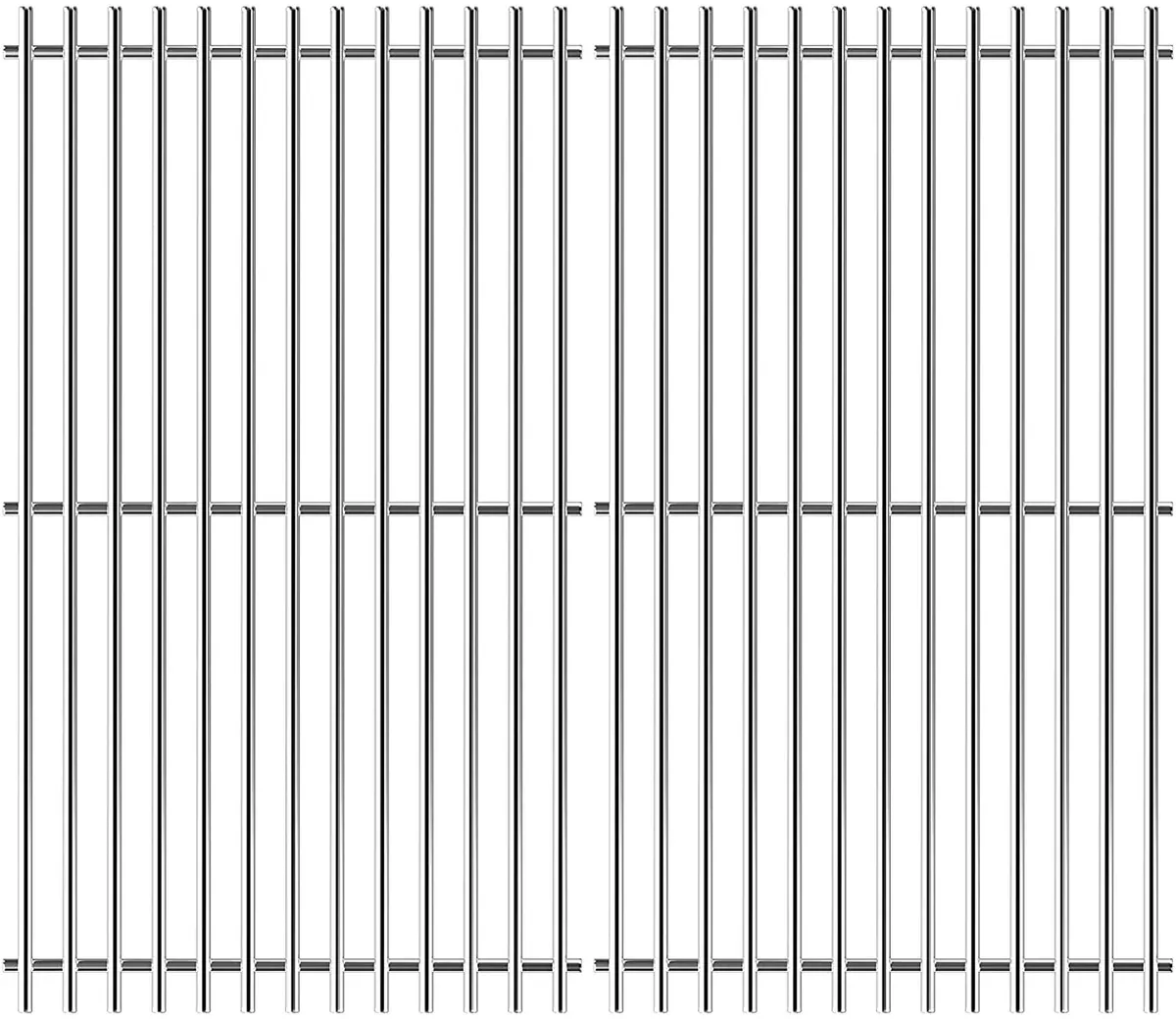 17.5" 7637 Cooking Grates for Weber Spirit & Spirit II E210, Spirit E220, Spirit S210, Spirit S220 Front Knobs Grill, 7MM 304 Stainless Steel
