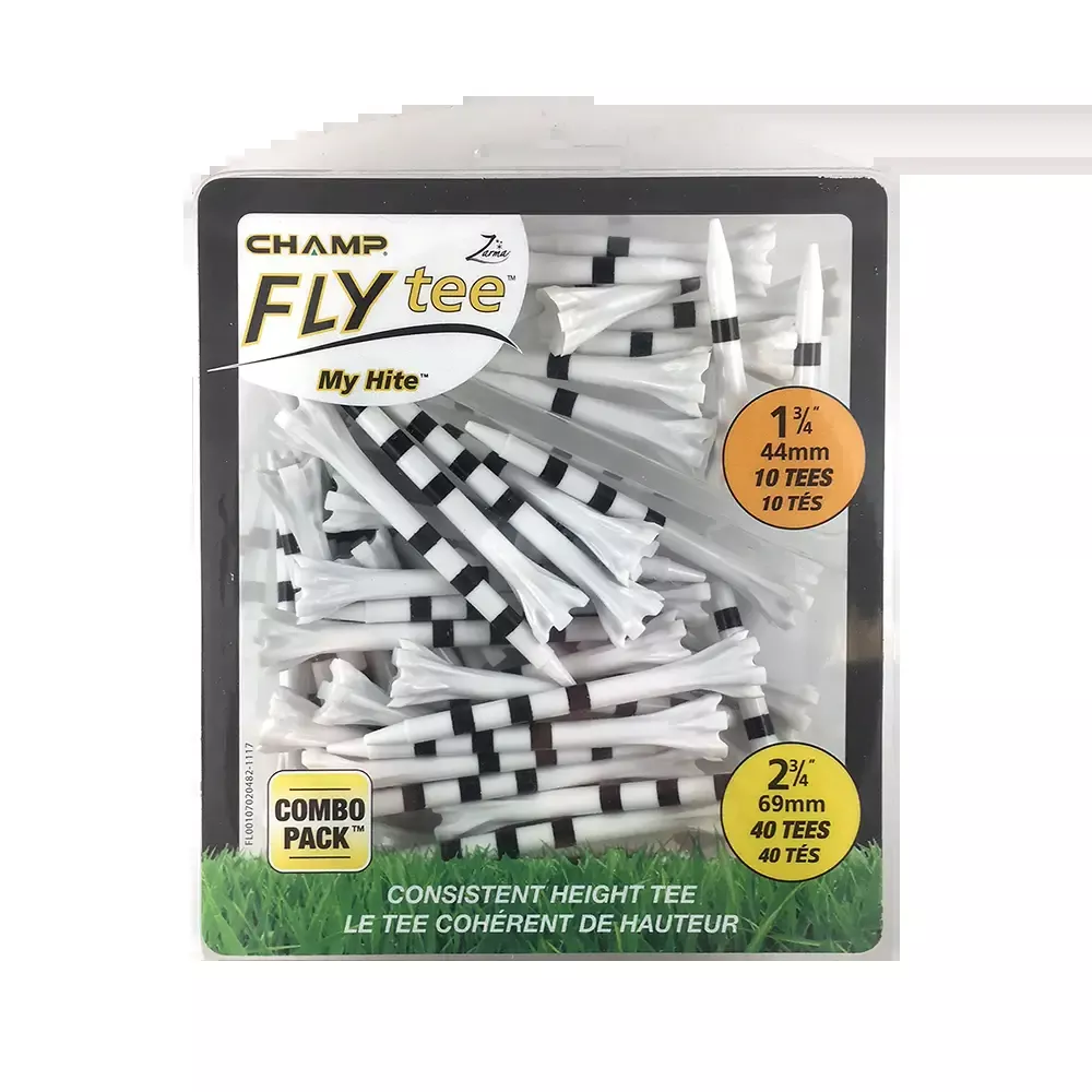 2 ¾" Zarma FLYtee MyHite™ Tee Combo Pack - Black Stripe