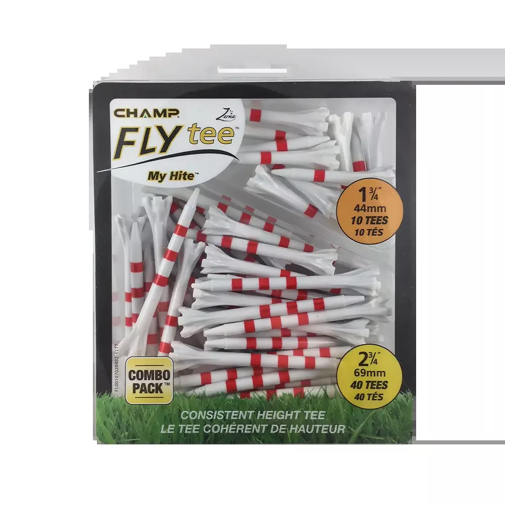 2 ¾" Zarma FLYtee MyHite™ Tee Combo Pack - Red Stripe