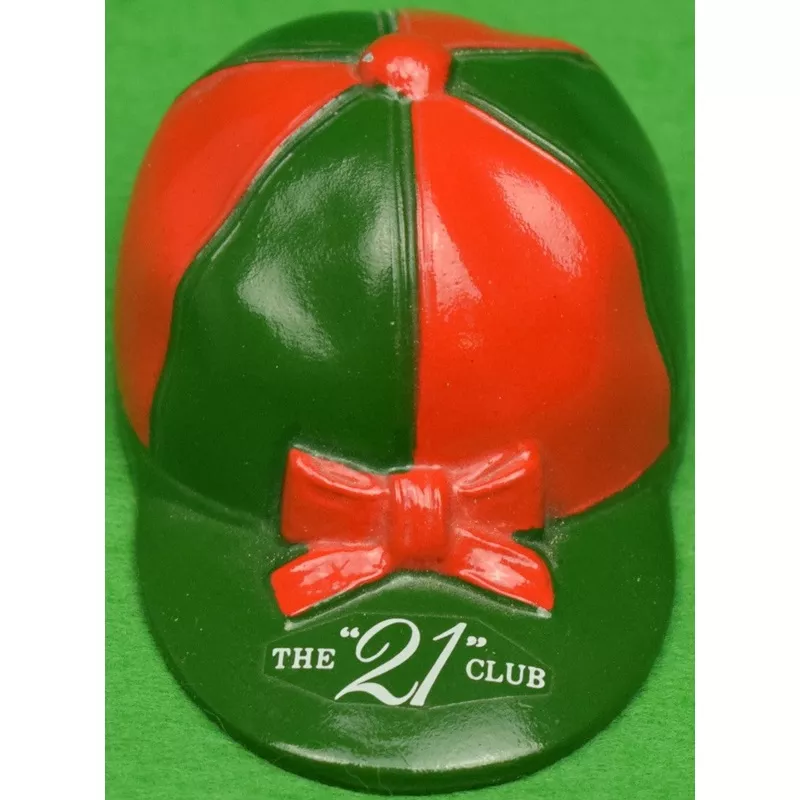 “21” Club Red/ Green Jockey Cap Bottle Opener (SOLD)
