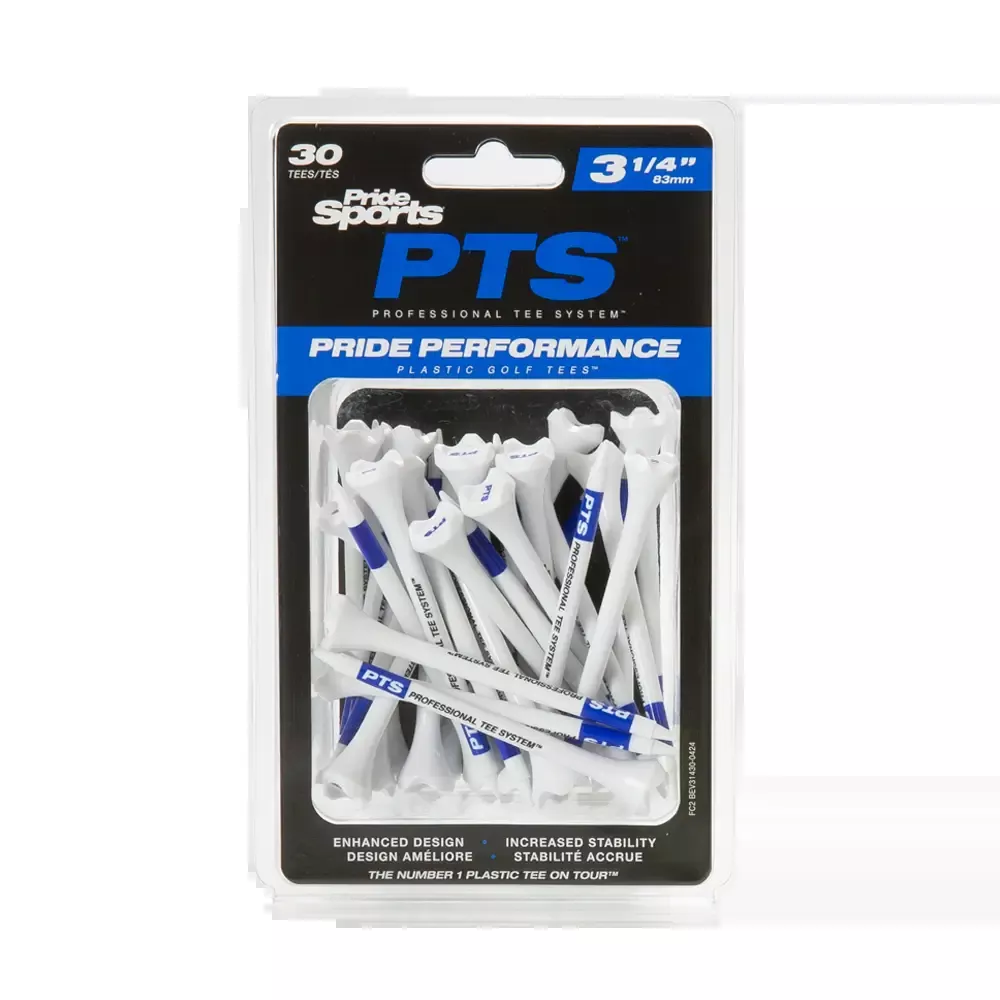 3 ¼" PTS Pride Performance Plastic Tees - 30ct