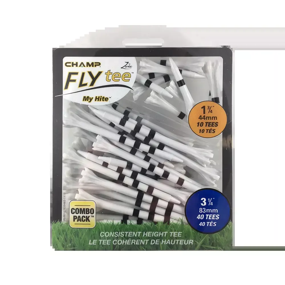 3 ¼" Zarma FLYtee MyHite™ Tee Combo Pack - Black Stripe