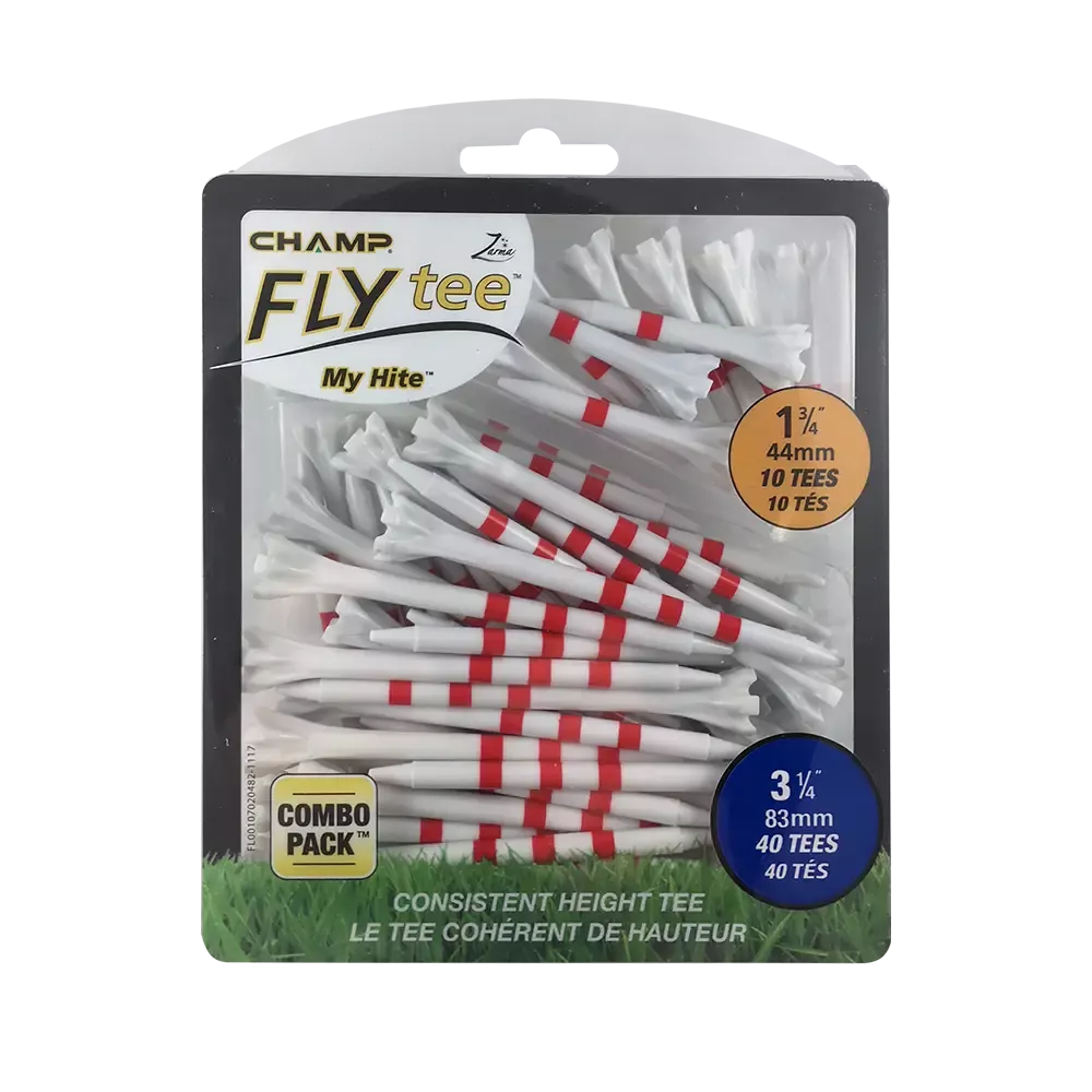 3 ¼" Zarma FLYtee MyHite™ Tee Combo Pack - Red Stripe