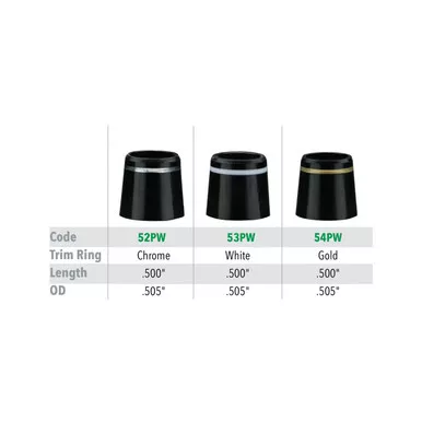 .335" Wood Ferrules - Trim Ring