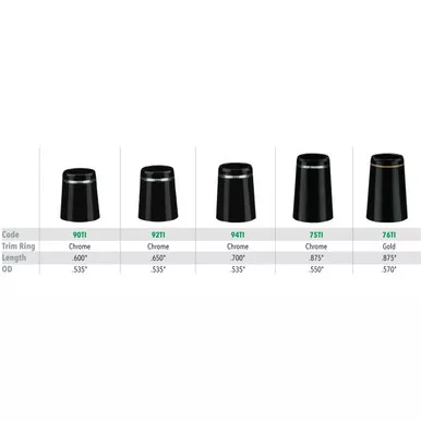 .355" Tapered Iron Ferrules - Trim Rings