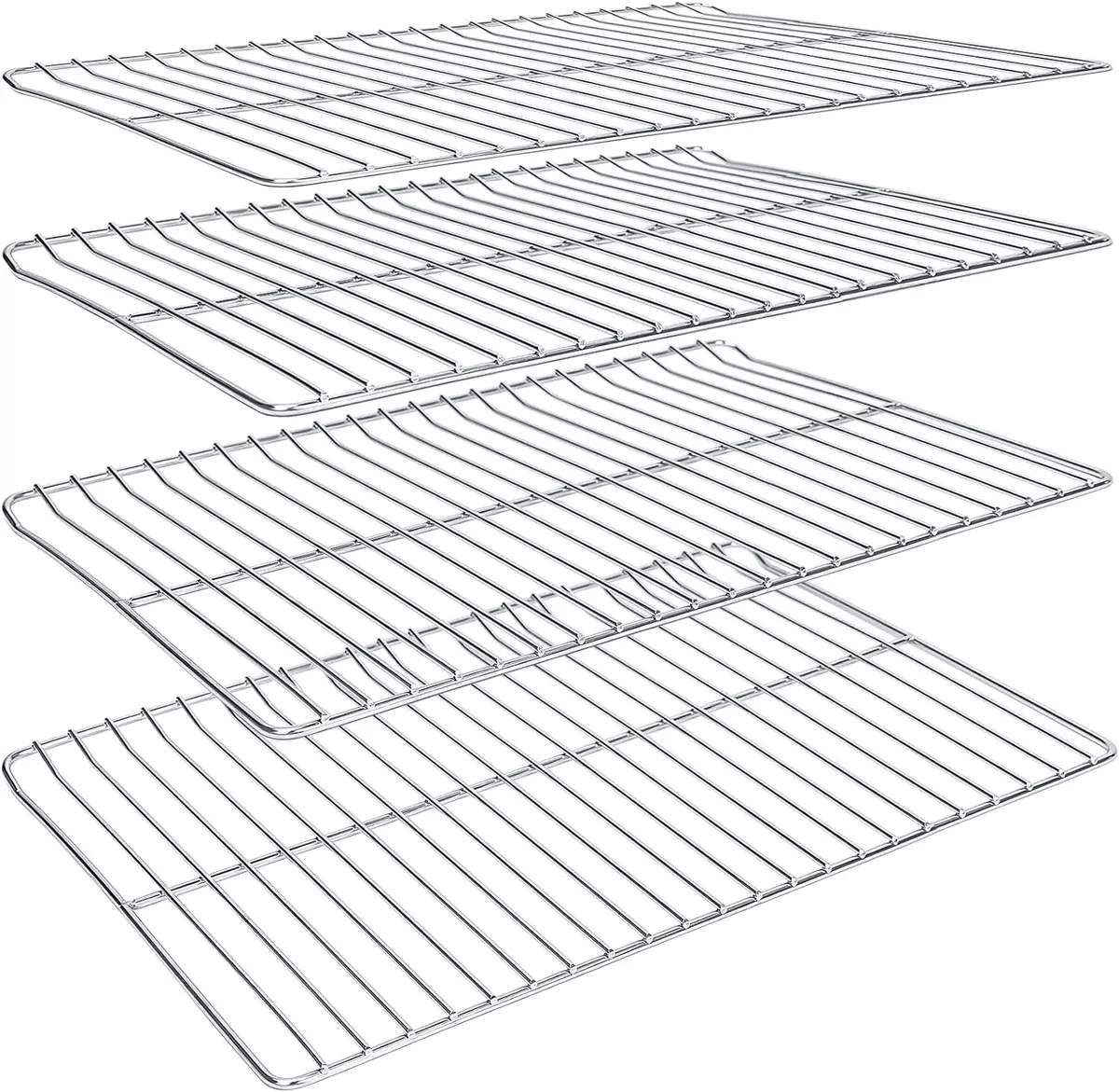 4Pcs Cooking Grates Kit for Masterbuilt Electric Smoker 30 Inch Digital Electric Smoker Grills, 14.6" x 12.2" for each