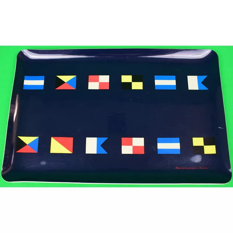 “Abercrombie & Fitch Signal Flag c1980s Cocktail Tray” (SOLD)