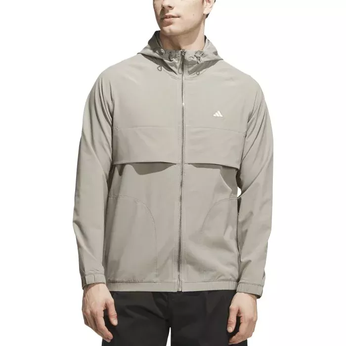 adidas Go-To Full-Zip Windbreaker Golf Jacket