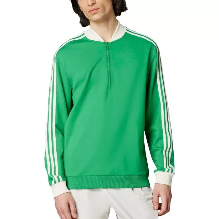 adidas Originals 3-Stripes Quarter Zip Golf Sweatshirt - Back Yoke Logo
