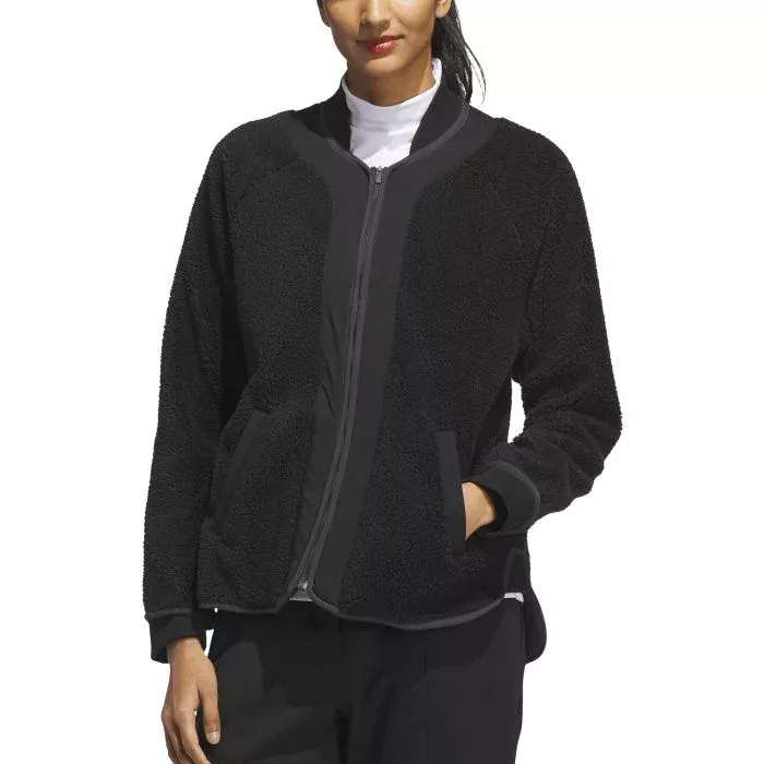adidas Womens Go-To Fleece Golf Jacket