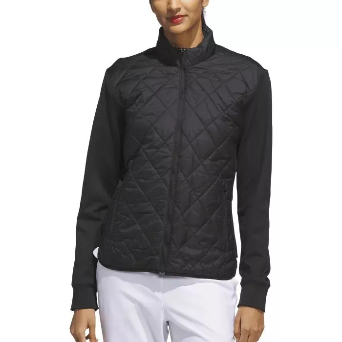 adidas Womens Ultimate365 Quilted Full-Zip Golf Jacket