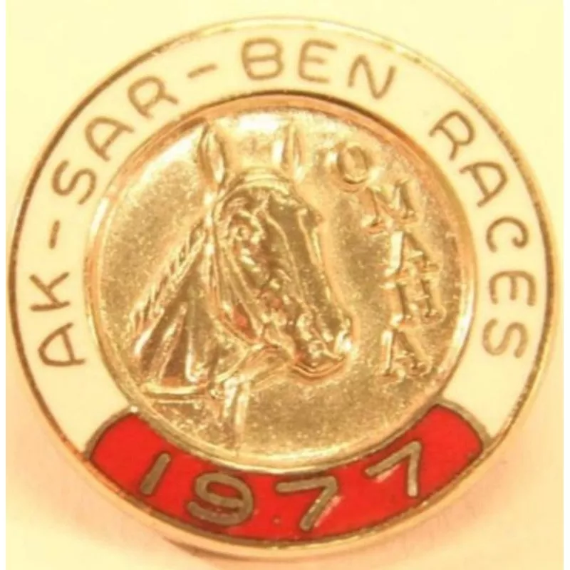 “Ak-Sar-Ben Races 1977 Pin”
