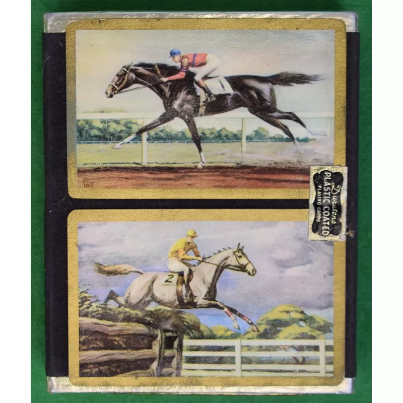 “Box Twin Deck of Sam Savitt Equestrian Theme Playing Cards” (SOLD)