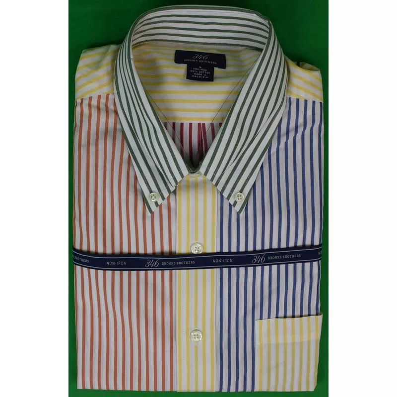 “Brooks Brothers 346 Multi Stripe Fun Shirt” Sz L (NWT/ Old Stock) (SOLD)