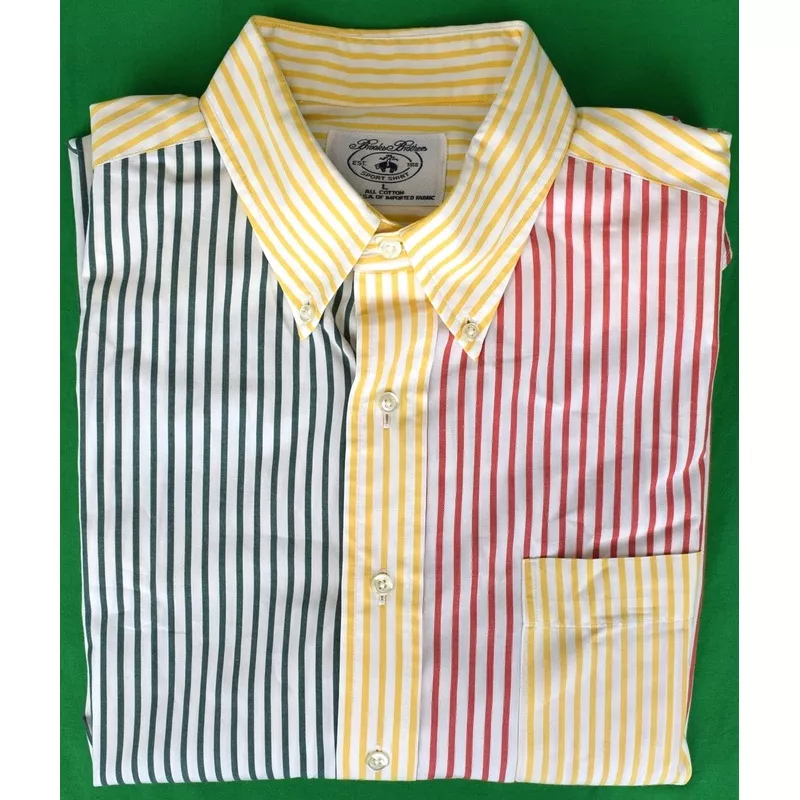 “Brooks Brothers Multi Stripe S/S Fun Shirt” Sz L (SOLD)