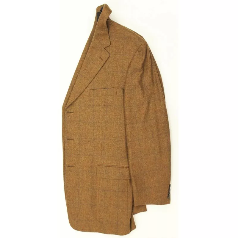 “Burberry x Saks 5th Ave. 3 Button Windowpane Heather Tweed Blazer” (SOLD)