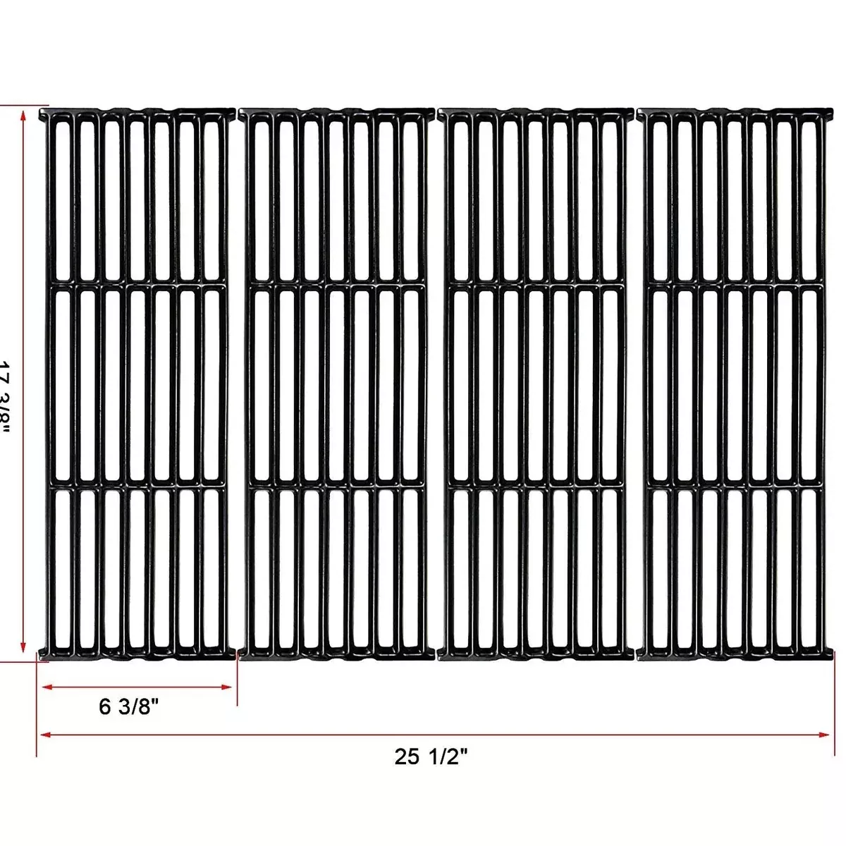 Cast Iron Cooking Grates for Broil King 4 Burner 8759-24, 8759-27, 8759-44, 8759-47, 9221-14, 9221-17 Grills