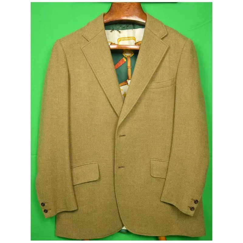 “Chipp c1977 Tweed Jacket w/ Equestrian Scarf Print Lining” Sz 44R (SOLD)