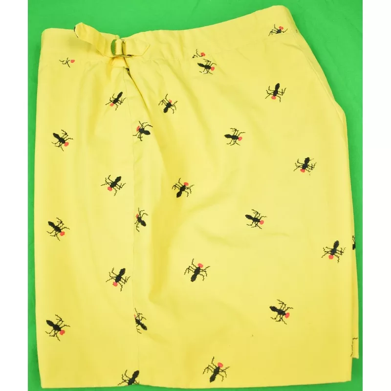 “Chipp WASP Embroidered Yellow Poplin Swim Trunks” Sz: 32 (SOLD)