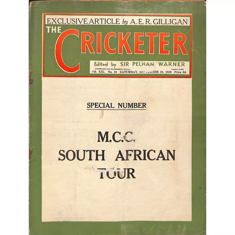 ‘The Cricketer – September 10, 1938’