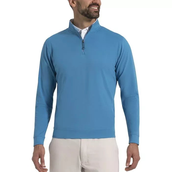 FootJoy Approach Quarter-Zip Golf Pullover - High Tide