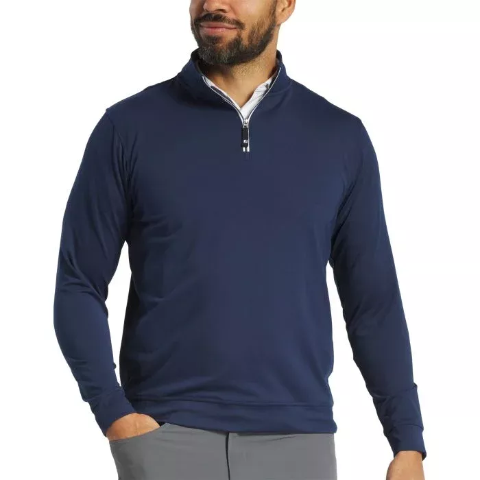 FootJoy Approach Quarter-Zip Golf Pullover - Navy
