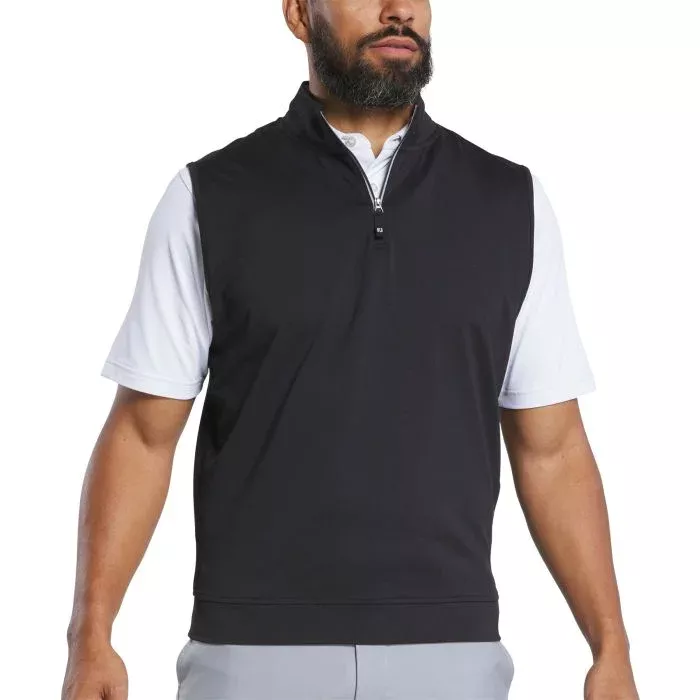 FootJoy Approach Quarter-Zip Golf Vest - Black