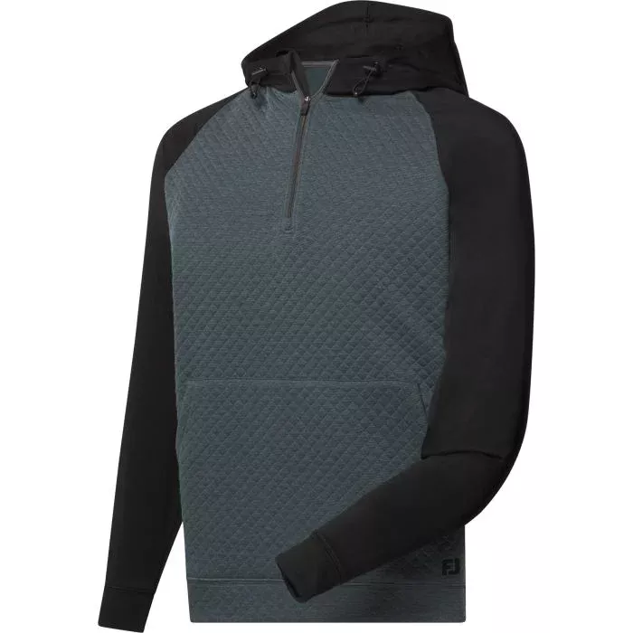 FootJoy Links Golf Hoodie - Black/Charcoal