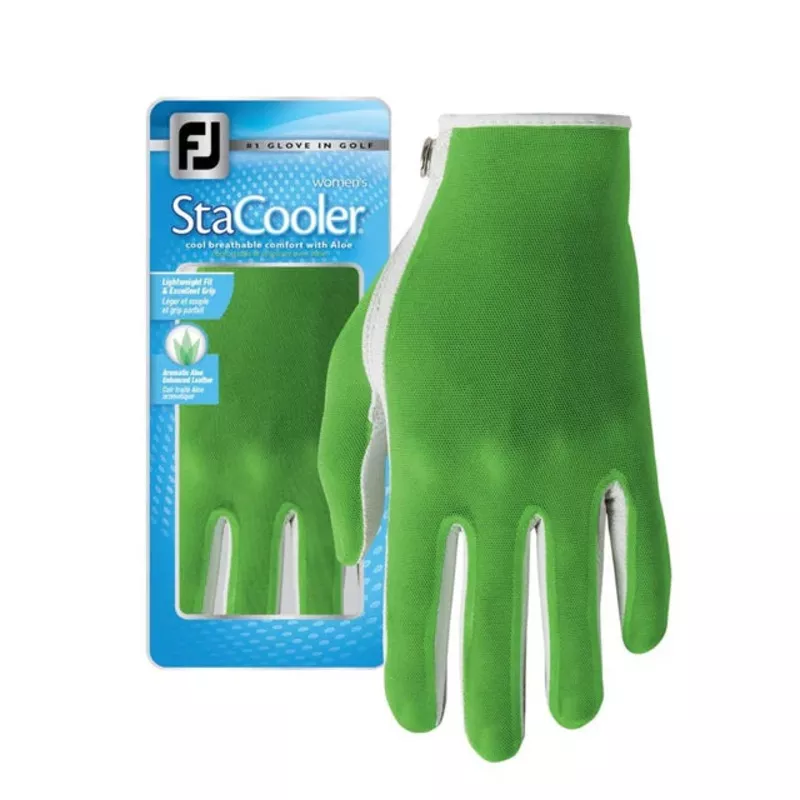 FootJoy StaCooler Fashion Women's Glove Pearl/Lime