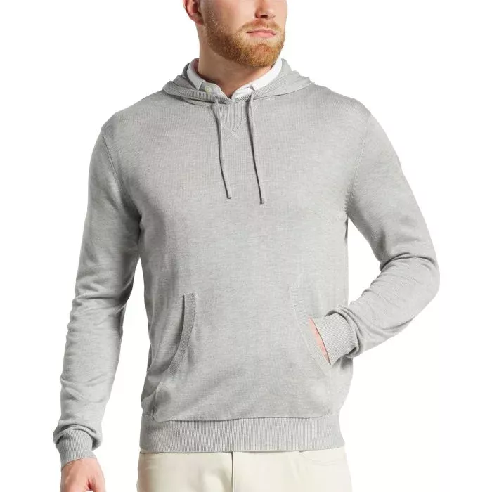 FootJoy Sweater Golf Hoodie - Heather Grey