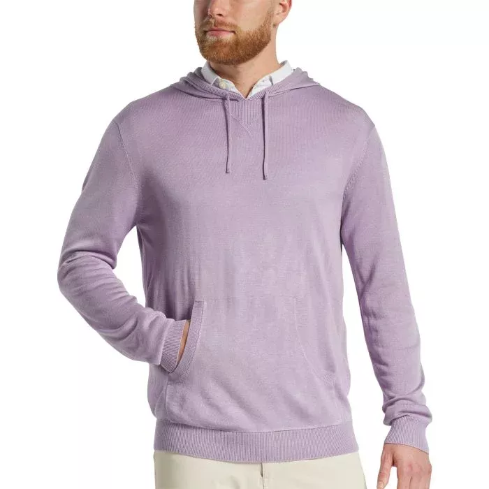 FootJoy Sweater Golf Hoodie - Heather Lavender