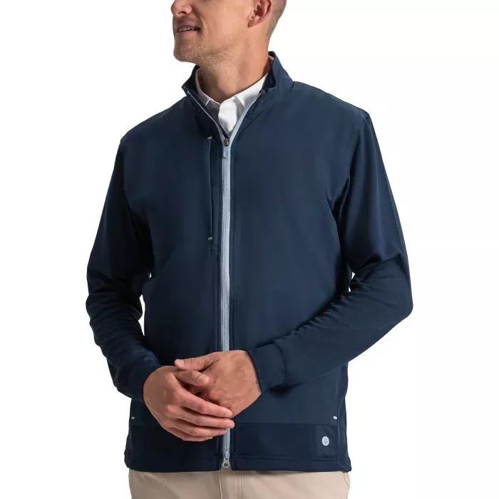 FootJoy TempoSeries Hybrid Full-Zip Golf Jacket - Navy