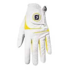 FootJoy WeatherSof Women's Glove 2023 (Prior Gen) White/Yellow