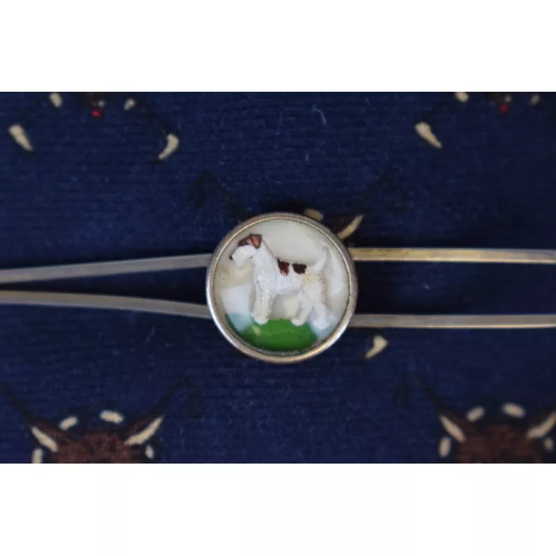 “Fox Terrier Tie Bar Made In England”