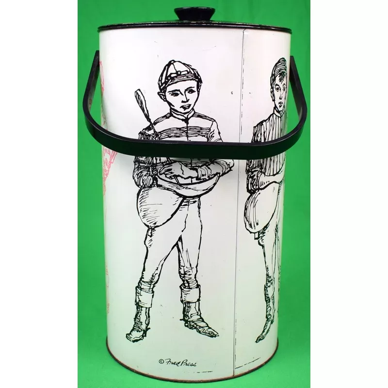 “Fred Press Jockey Tin Ice Bucket”