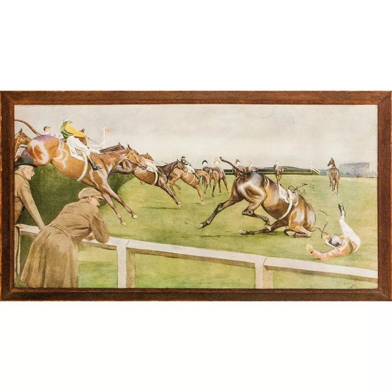 ‘The Grand National, Canal Turn’ by Cecil Aldin