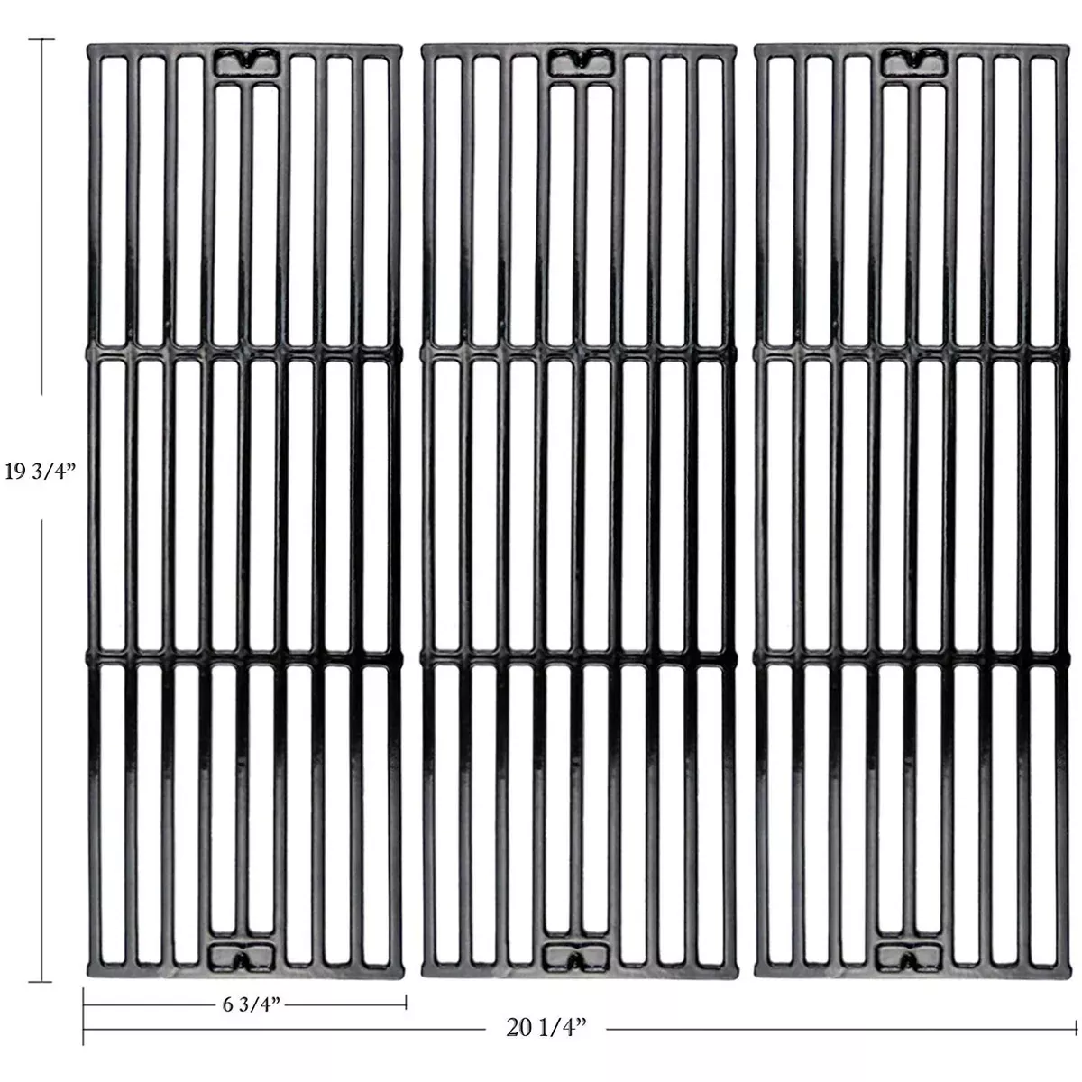 Grill Grates for Char-Griller 5050, 5072, 5252, 5650 etc Grills, 19 3/4 X 20 1/4 Replacement Parts