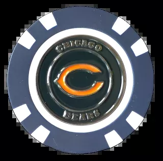 Officially Licensed Chicago Bears Poker Chip Ball Marker