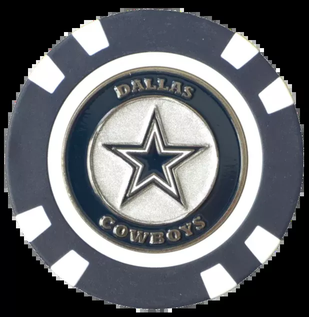 Officially Licensed Dallas Cowboys Poker Chip Ball Marker