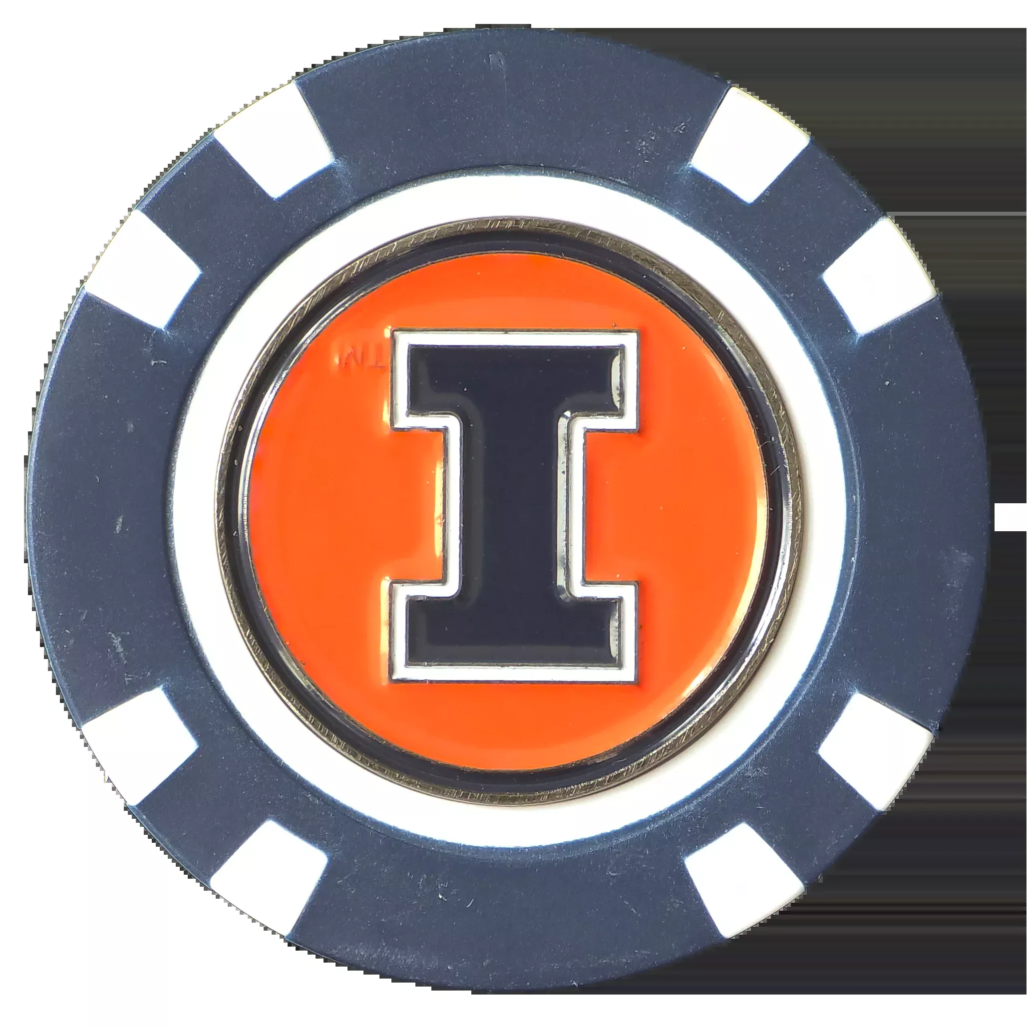 Officially Licensed Illinois Fighting Illini Poker Chip Ball Marker