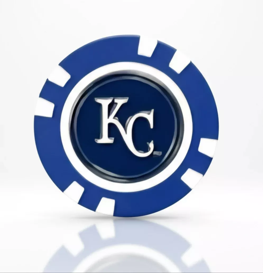 Officially Licensed Kansas CIty Royals Poker Chip Ball Marker