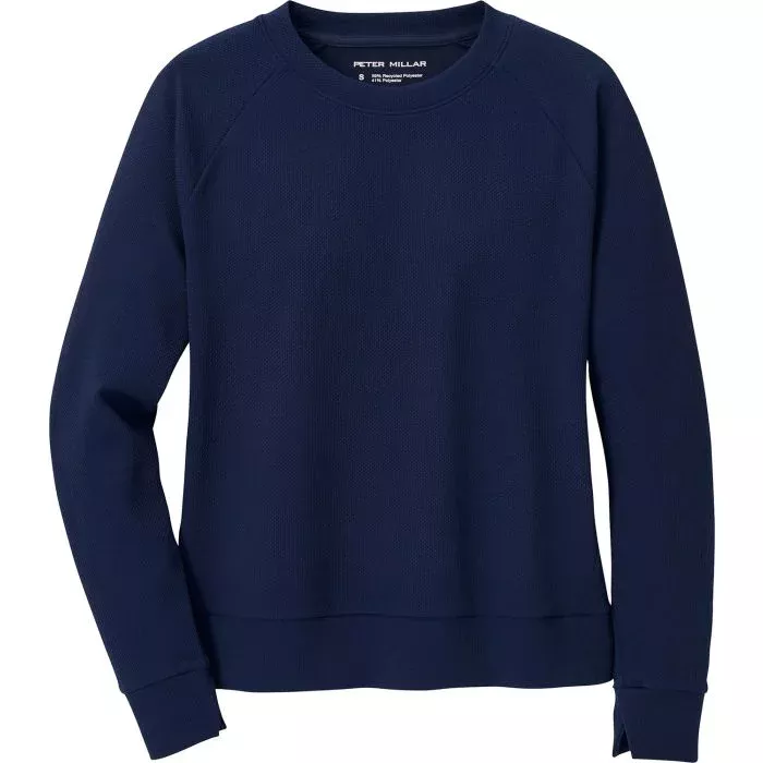 Peter Millar Womens Lumi-Knit Lite Performance Crewneck Golf Sweatshirt