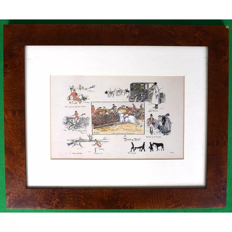 “A Point-To-Point” Vignette by Snaffles (SOLD)